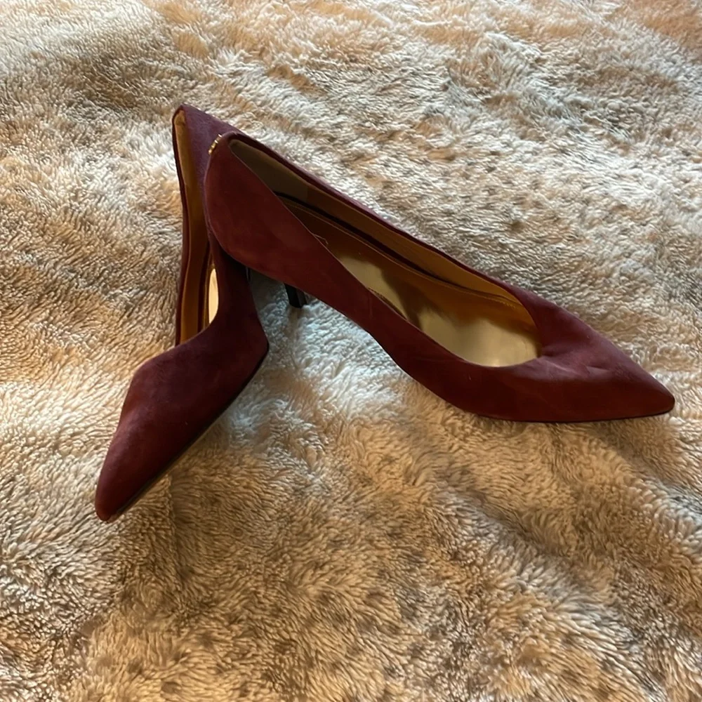 Coach burgundy red heels - Picture 2 of 7